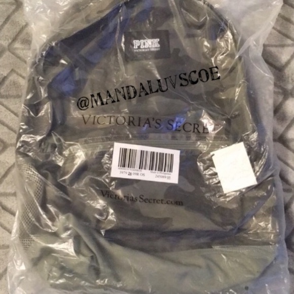 ❌SOLD❌💕VS PINK GREEN CAMO CAMPUS BACKPACK - Picture 8 of 8